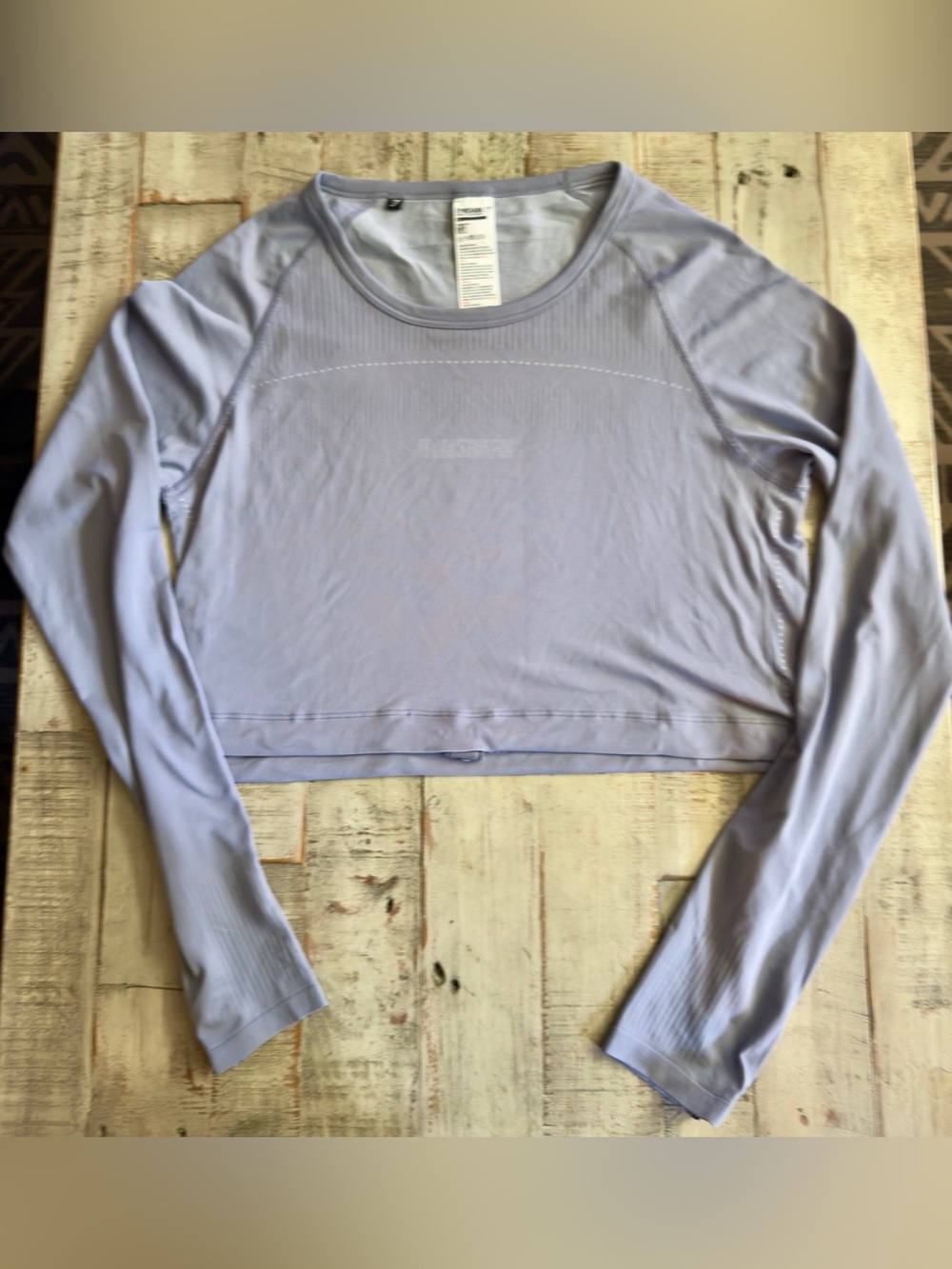 Gymshark Lavender Long-Sleeve Crop Top
